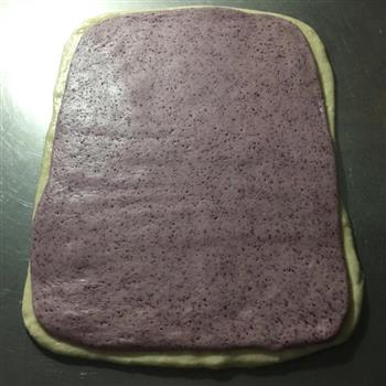 自制紫薯粉做的紫薯蝴蝶花卷的做法图解14