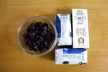 一步做出颜值高味道棒的-蓝莓奶昔的做法步骤1