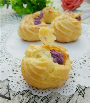 低脂紫薯泡芙的做法步骤11