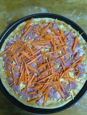 鲜蔬培根披萨的做法图解6