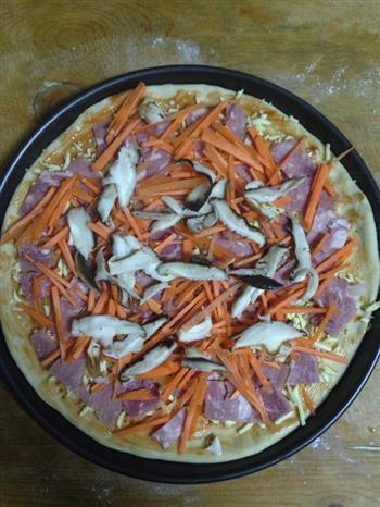 鲜蔬培根披萨的做法图解7