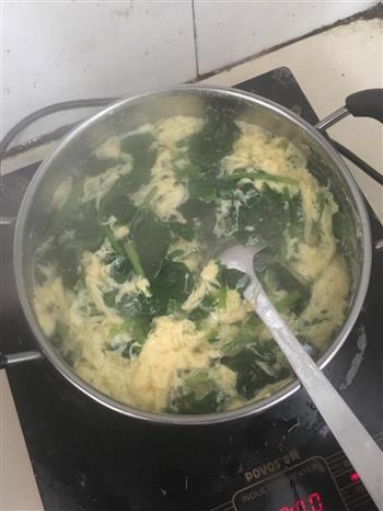 菠菜鸡蛋汤的做法步骤8