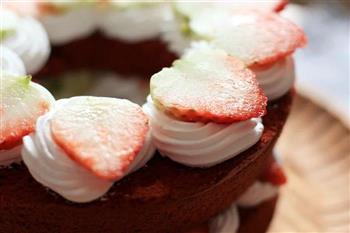 奶油草莓红丝绒蛋糕的做法步骤6