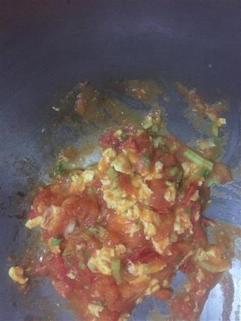 番茄鸡蛋拌面的做法步骤5