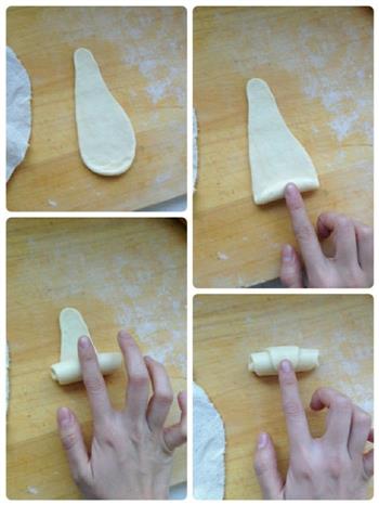 牛角面包蓬松丝滑起酥小牛角的做法步骤7