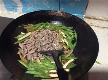 四季豆香干炒肉丝的做法步骤7