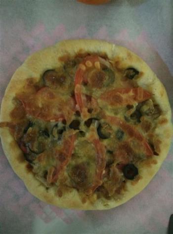 蘑菇香肠披萨的做法步骤5