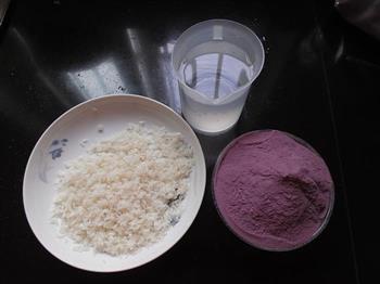 紫薯米糊的做法步骤1