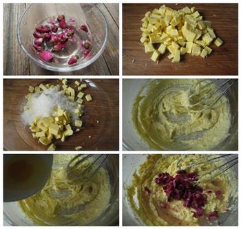 玫瑰榛子酥的做法步骤2