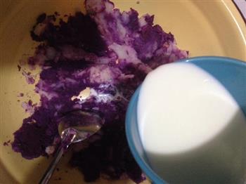 紫薯山药糯米饼的做法步骤2