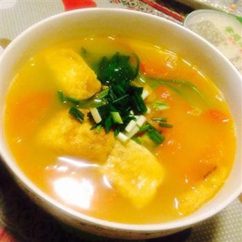 煎豆腐西红柿菠菜汤 —原创的做法步骤11