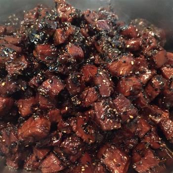 黑椒蜂蜜牛肉干&椰汁咖喱牛肉干/块的做法步骤4