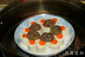 鲜虾米奇豆腐酿的做法步骤6