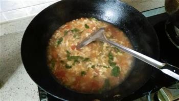 番茄鸡蛋疙瘩汤的做法图解7