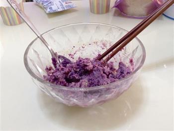 紫薯椰蓉饼干的做法步骤3
