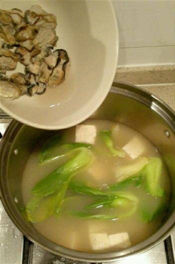牡蛎鱼干豆腐汤的做法图解5
