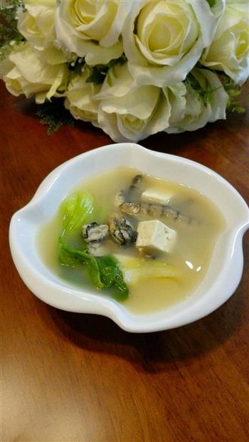 牡蛎鱼干豆腐汤的做法图解9