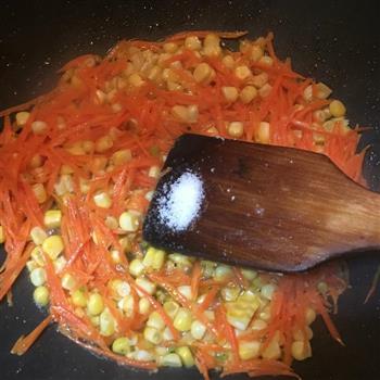 胡萝卜鸡蛋炒饭的做法步骤8