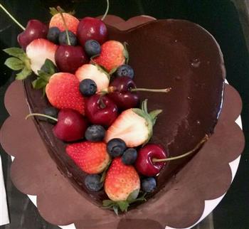 水果巧克力淋面蛋糕的做法步骤15