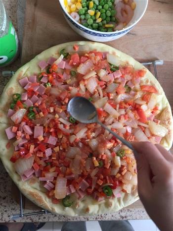 平底锅披萨的做法图解4