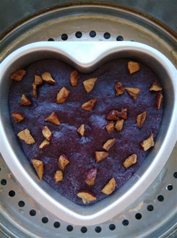 紫米红枣发糕的做法步骤7