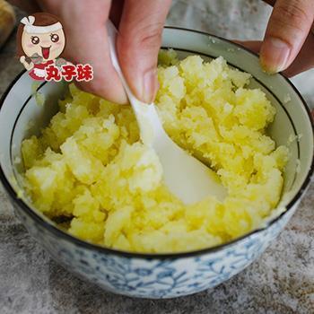 减肥也能吃的美味—日式蟹子酱虾尖土豆沙拉的做法步骤3