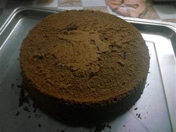 8寸巧克力戚风蛋糕的做法图解13