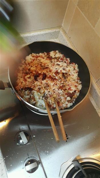 生炒糯米饭的做法步骤6