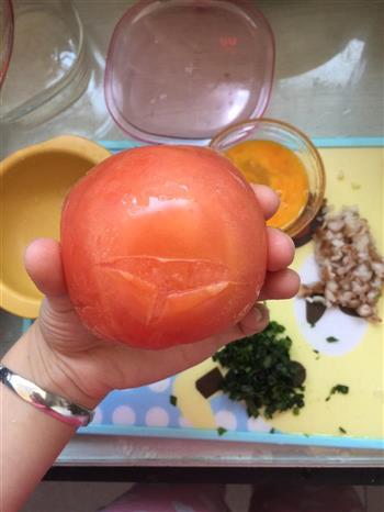 西红柿鸡蛋香菇菠菜疙瘩汤的做法图解2