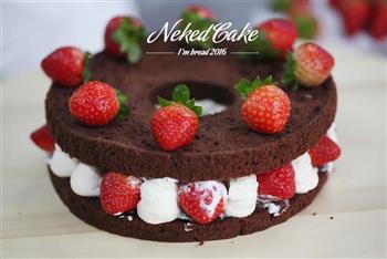新红与黛绿-草莓巧克力裸蛋糕的做法步骤11