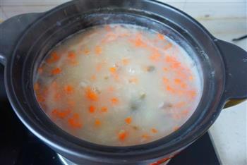 胡萝卜皮蛋瘦肉粥的做法步骤9