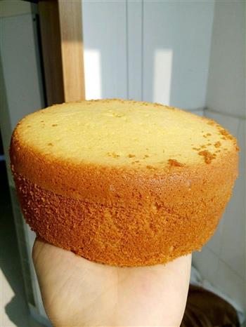 6寸全蛋海绵蛋糕-用面包机做出的美味蛋糕的做法步骤10
