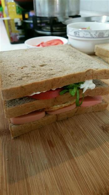 爱心早餐-三明治的做法步骤11