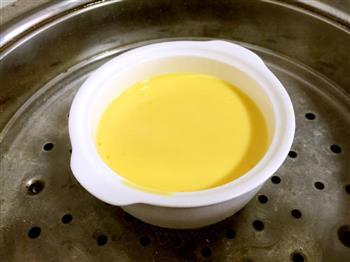 超简易蜜豆蛋奶布丁的做法步骤3