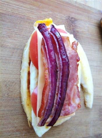 早餐煎馒头三明治的做法图解9