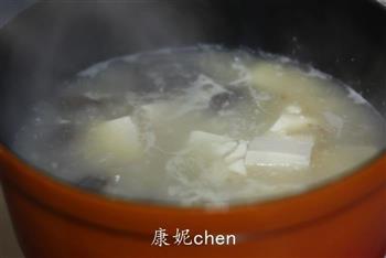 双冬豆腐汤羹的做法步骤6