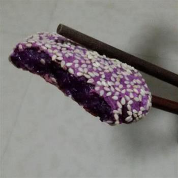紫薯芝麻饼的做法图解8