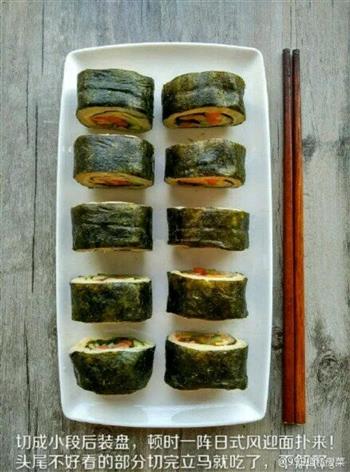 低卡减肥餐-杂蔬寿司的做法步骤8