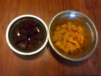 南瓜、紫薯芝麻汤圆的做法步骤4