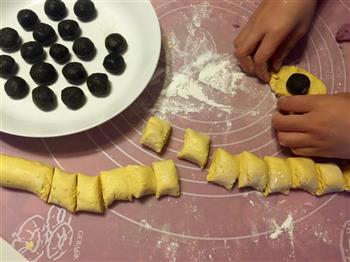 南瓜、紫薯芝麻汤圆的做法步骤7