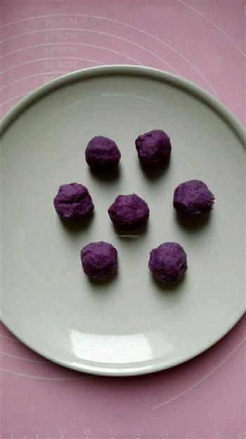 健康低卡的紫薯鲜奶水晶汤圆的做法步骤3