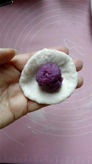 健康低卡的紫薯鲜奶水晶汤圆的做法步骤4
