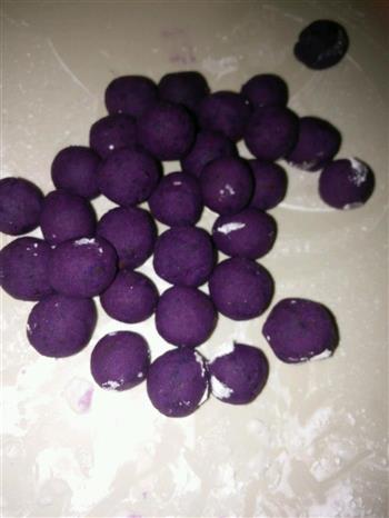 水晶紫薯汤圆的做法图解2