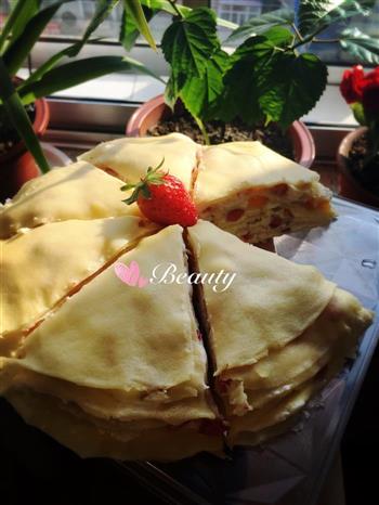 草莓芒果千层蛋糕的做法步骤22