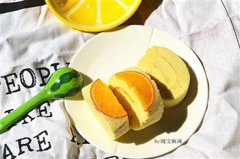 香橙戚风蛋糕卷的做法步骤24