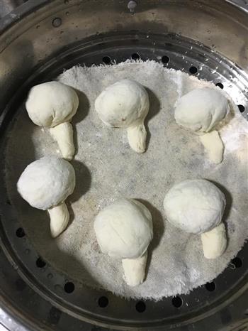 蘑菇红豆包的做法步骤8