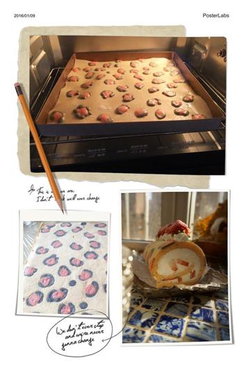 彩绘粉红豹蛋糕卷的做法图解1