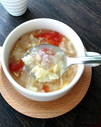 香滑番茄鸡蛋疙瘩汤的做法步骤4