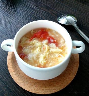 香滑番茄鸡蛋疙瘩汤的做法步骤5