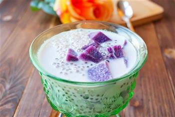 紫薯牛奶西米露的做法步骤7
